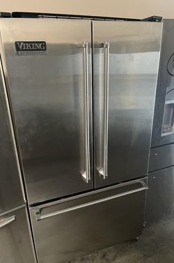 Viking 3-Door Stainless Steel Fridge
