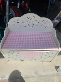 Girls Wooden toy chest