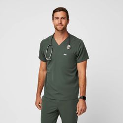 Figs Scrubs Men - Moss - Top + Bottom