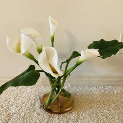 Silk Lily In Vase