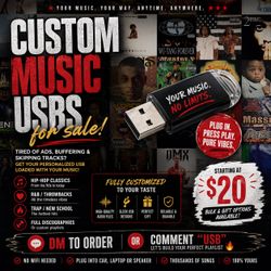 CUSTOM MUSIC USBs 🔥