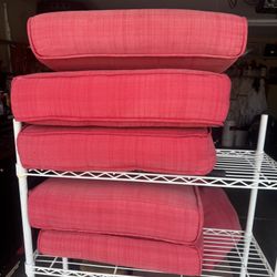 5 Sets Of Cushions  Seats 24X24 Backs 20X24 $50 For All Gilbert And Ray Rd. Check All Pics And Offers.