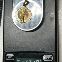 10k San Judas small Pendant 