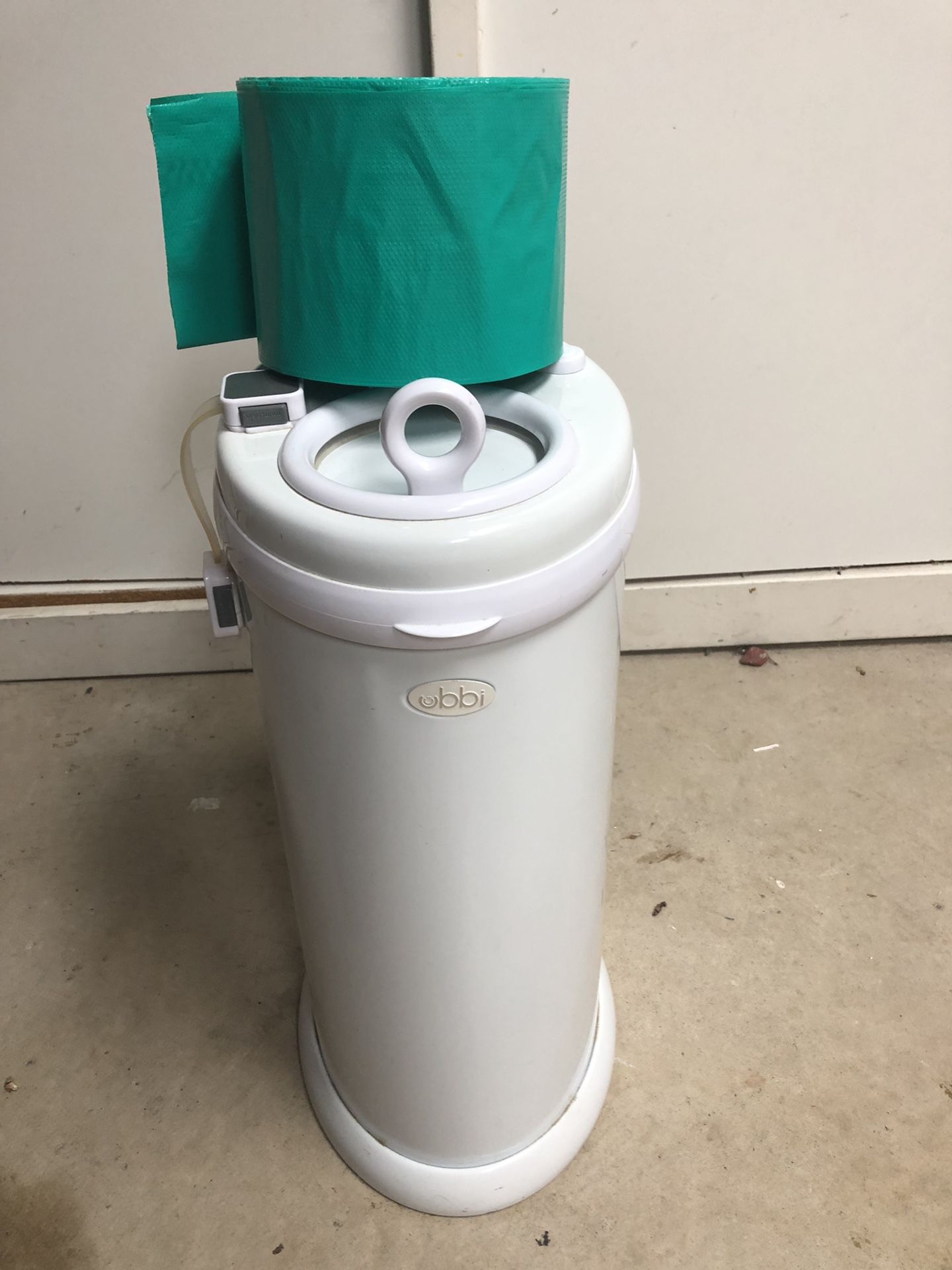 Ubbi diaper pail and bags