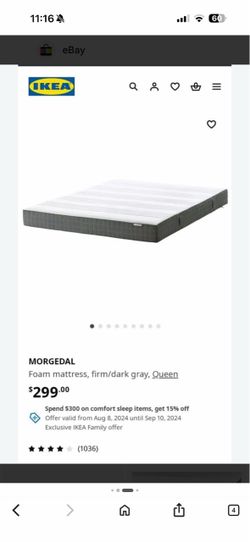 Ikea Queen foam mattress