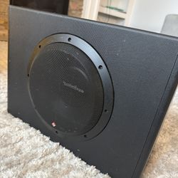 Rockford Fosgate P300-10 Powered 10” Subwoofer – Built-In Amp – Enclosed Car Sub 