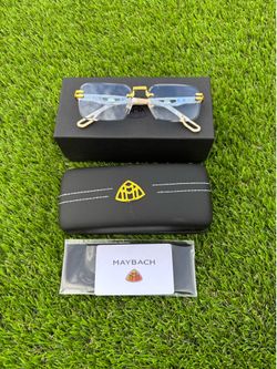 Maybach Gold & Blue Sunglasses