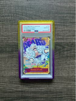 2023 ONE PIECE MONKEY D. LUFFY #119 ALTERNATE ART PSA 10