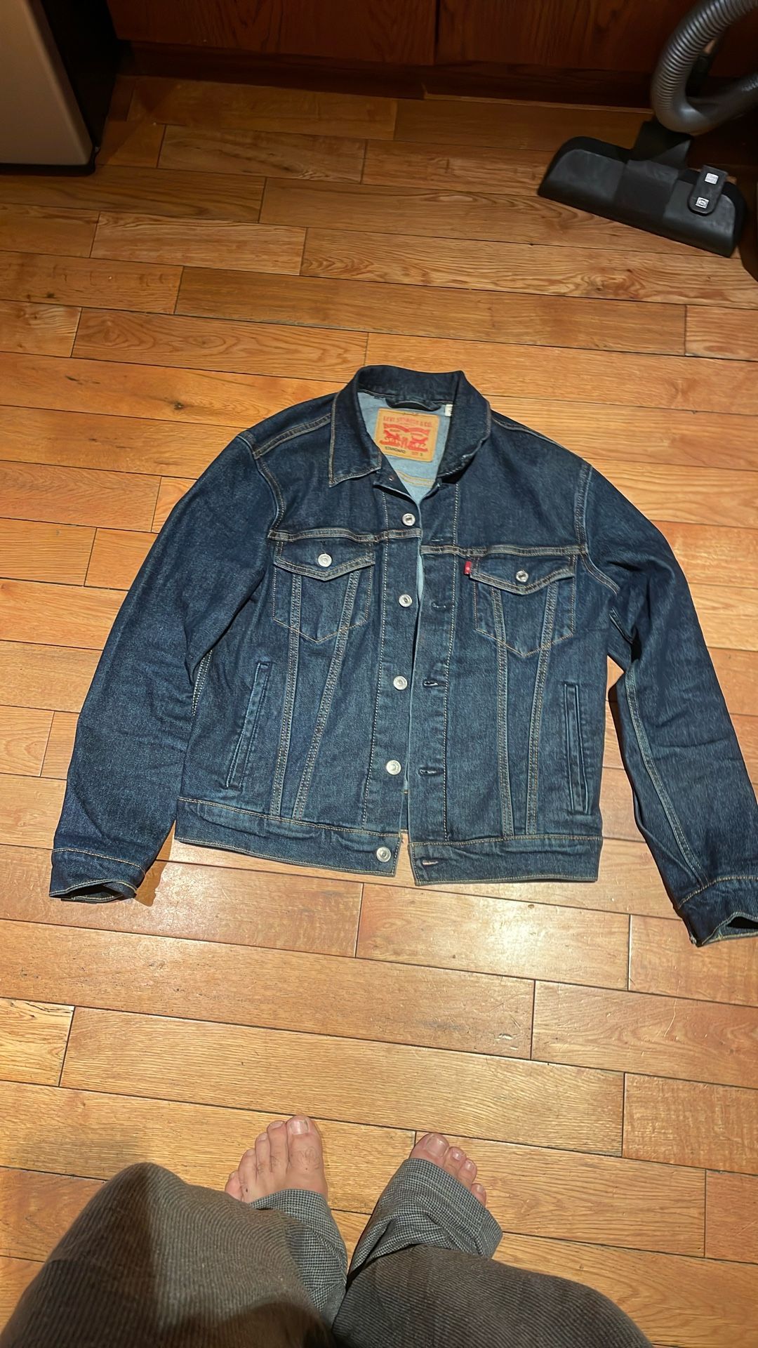 Like New Levi Strauss Dark Blue Jeans Jacket