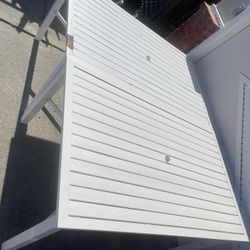 Pair Of Metal Patio Tables (10ft Total)
