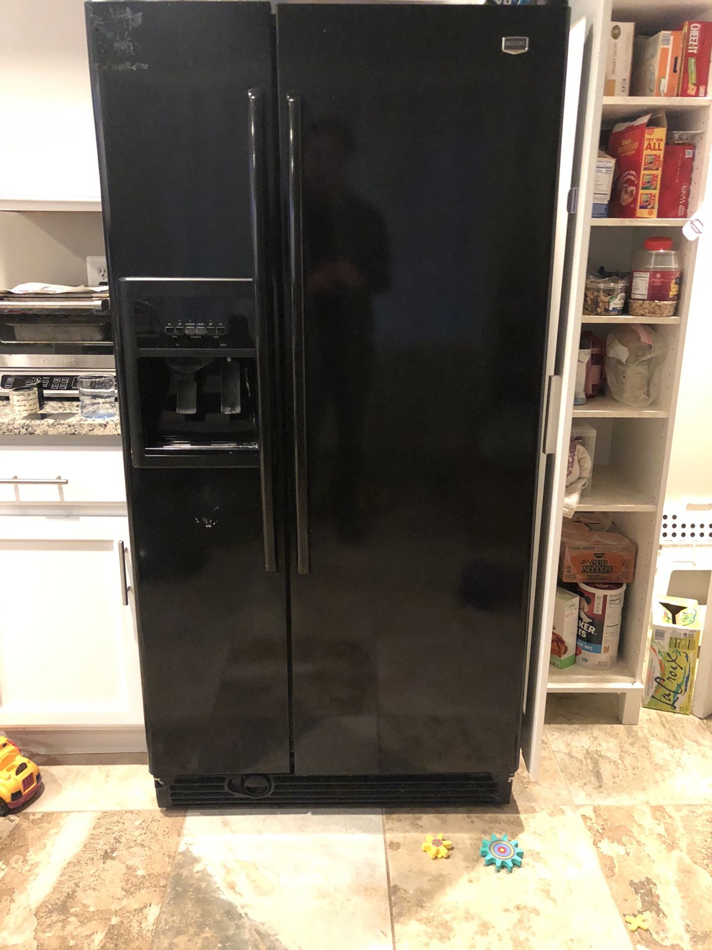21.7 cu Maytag Black Refrigerator