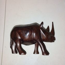 Wooden Rhinoceros 