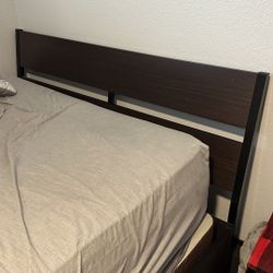 Full size Headboard bed ,box spring and mattress 