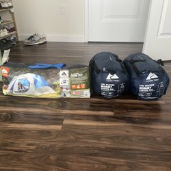 Tent and Sleeping Bags