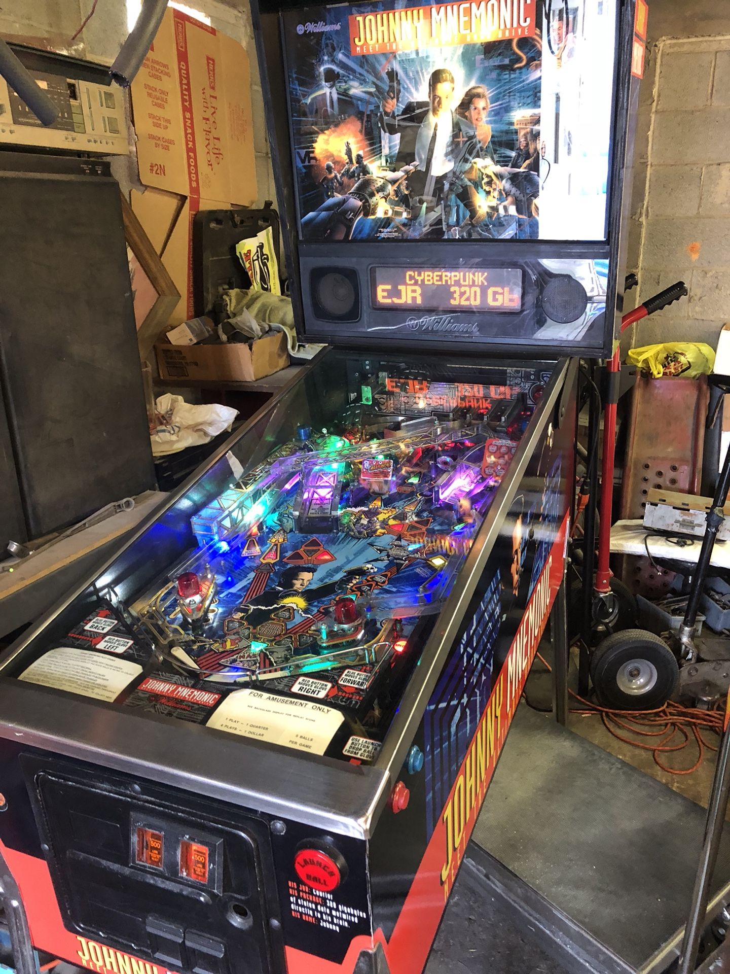 Johnny Mnemonic Pinball Machine