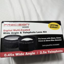 Digital Multi-coated Wide Angle & Telephone Lens 