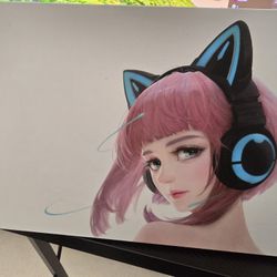 YOWU cat ear Wireless bluetooth gaming headset 3G - RGB lighting headphones