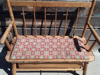 Antique Spined Back Kids Country Bench Seat