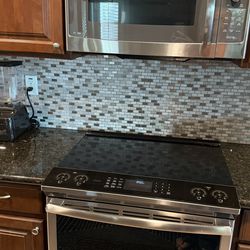 GE Profile Induction Range & Advantium Convection OTR Microwave