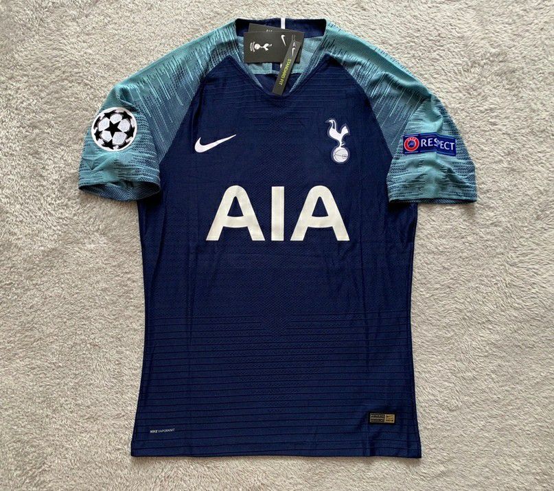 Son Tottenham Hotspur Brand New Men's Away Blue Champions League 2019 / 2020 Player Version Soccer Jersey - Size M / L / XL