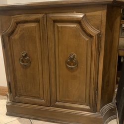 Solid Wood TV Console Cabinet 13” Deep X 34” Wide X 29.5” Tall