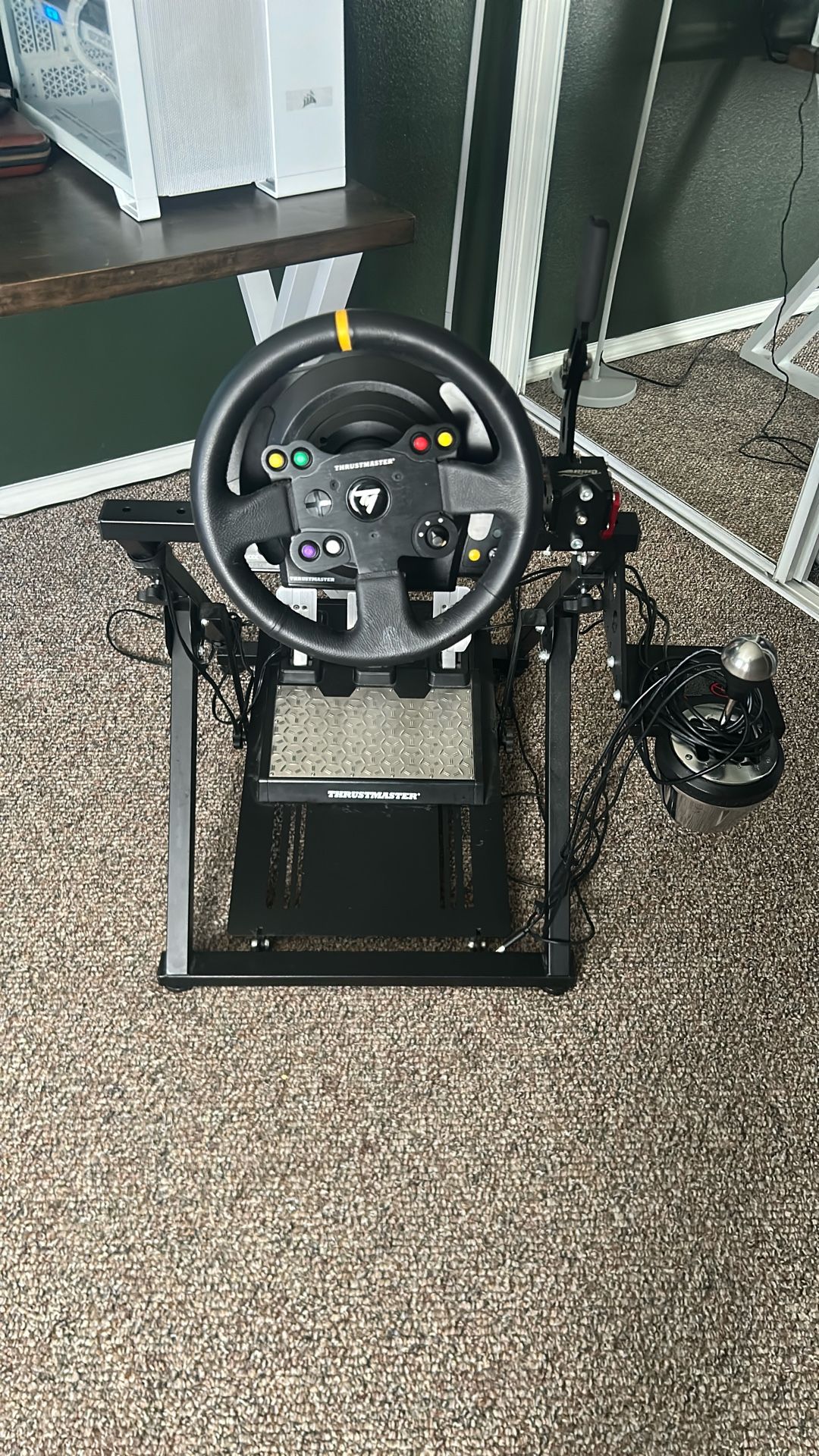 Portable driving simulator setup