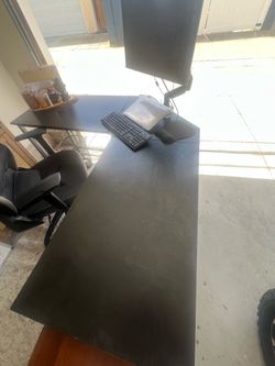 Black Corner Desk