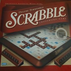 Scrabble Deluxe Edition Crossword Game Complete 2001