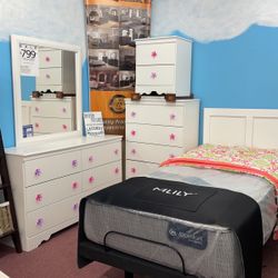 🌸HUGE Kids Furniture Sale!🌸 Brand New 4PC Twin Size Bedroom Set! $50 Down Takes It Home Today!