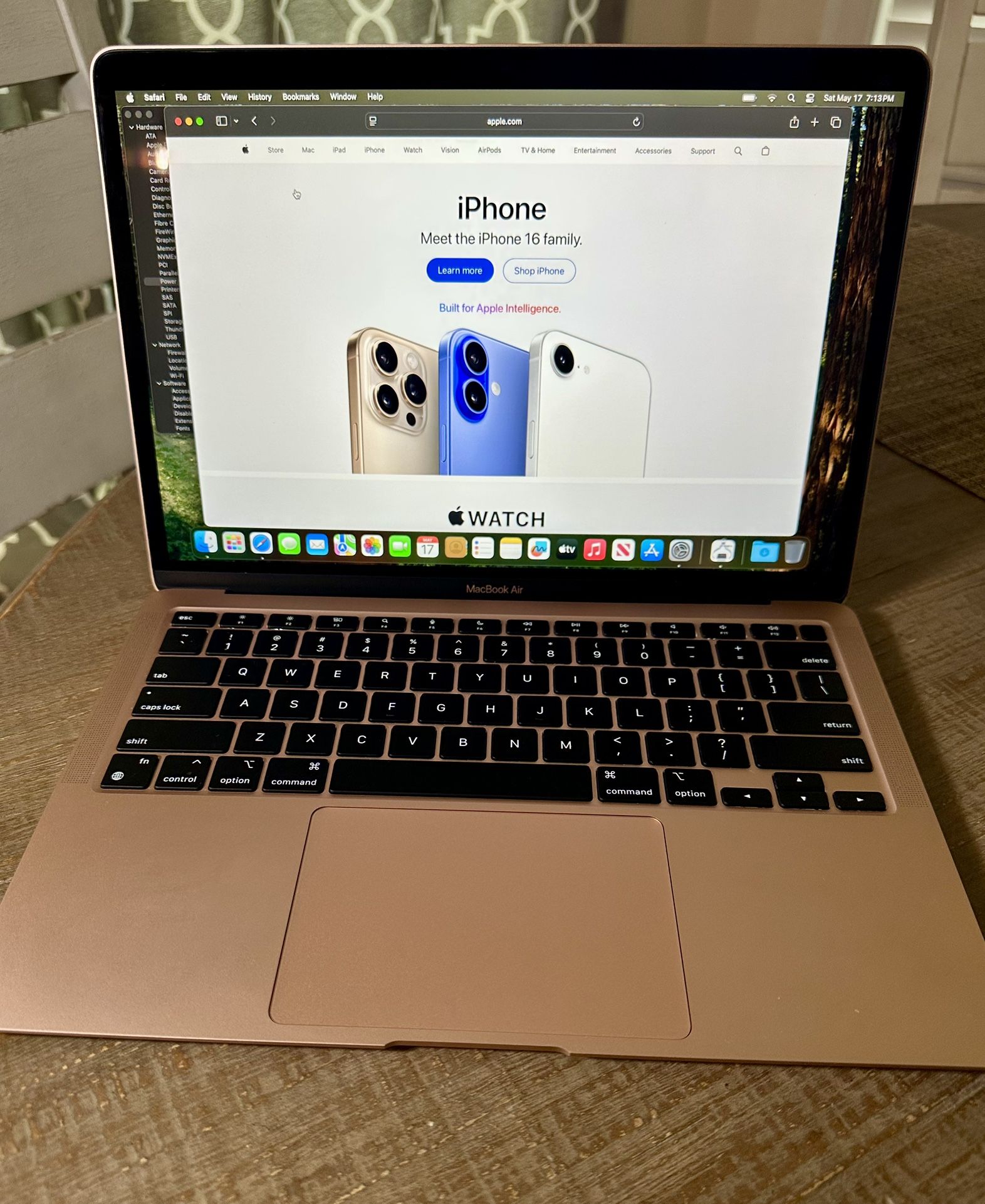 Like New Rose Gold 2020 M1 13” MacBook Air With AppleCare+
