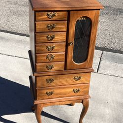 Jewelry cabinet 46” X 19” X 16” 