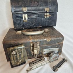 Vintage tools lunch box & tools box