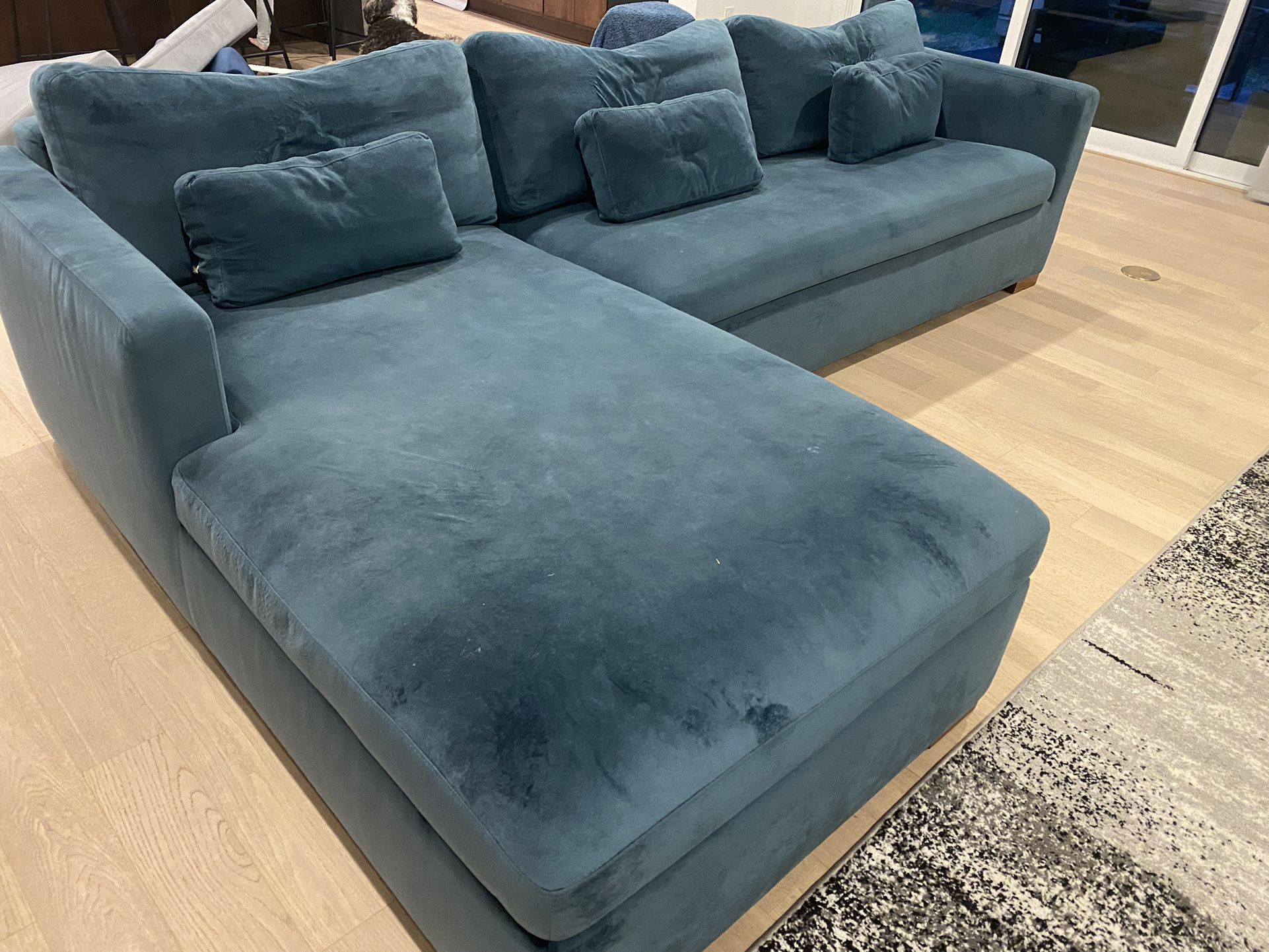 Custom Velvet Sleeper Sofa