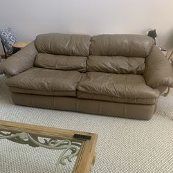 Two Leather Couches - Super Comfortable