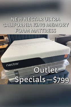 NEW NECTAR ULTRA CALIFORNIA KING MEMORY FOAM MATTRESS