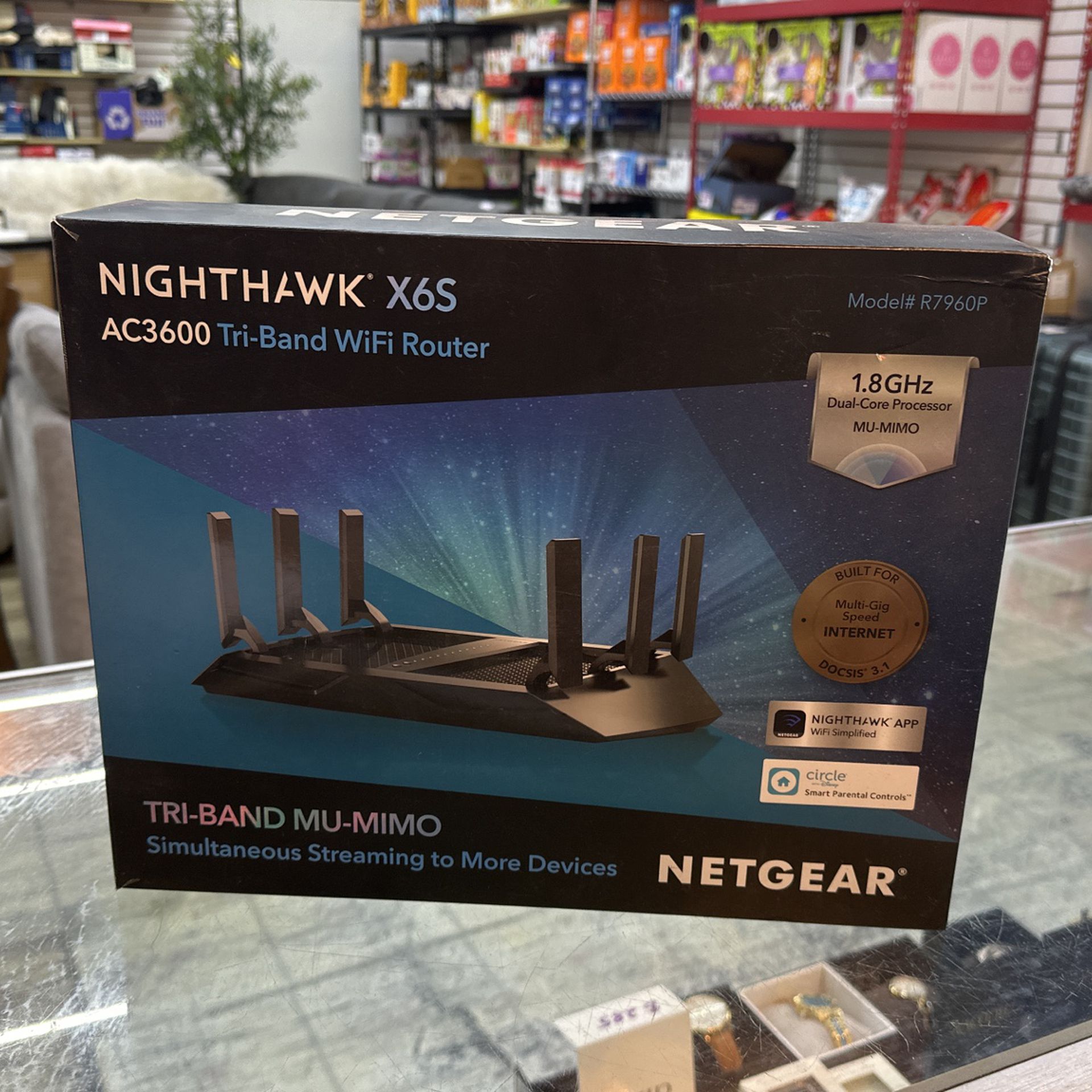 Nighthawk X65 AC3600 Tri-Band WiFi Router 