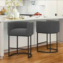 LueBona Jessica Series, From Home Depot, Modern Counter Barstools, 26" Seat Height, Set of 2