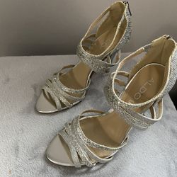 ALDO Leather Zip Up Heels 