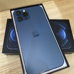 Apple iPhone 12 Pro Max Color Blue 256 Gb Unlocked For Any Carrier/ iPhone 12 Pro Max Color Azul 256 Gb Liberado Para Cualquier Compañía 