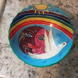Vintage Hand Painted Whimsical Bowl