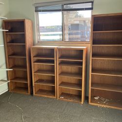 Bookcase Set & Shelves System For Sale Cheap!