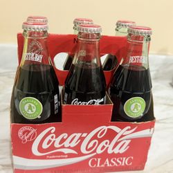 Vintage 1990s Coca-Cola Oakland A’s 6-Pack – Full & Unopened!