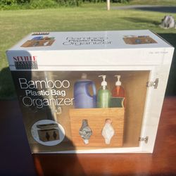 Seville Bamboo Plastic Bag Organizer