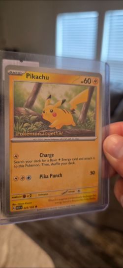 Pikachu pokemon together stamped promo