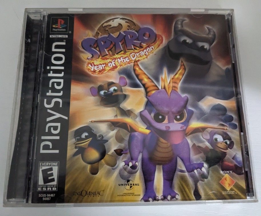Spyro: Year Of The Dragon For PlayStation (CIB)