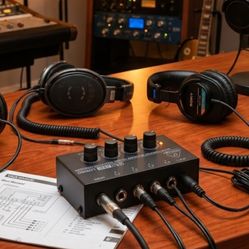 Behringer MicroAMP HA400 | 4-Channel Stereo Headphone Amplifier (New, Open Box)