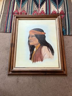 American Indian Oil Painting