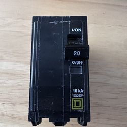 Sq D 2 Pole 20 Amp Circuit Breakers