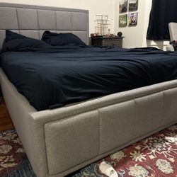 Puffy brand Queen Bed Frame - Gray