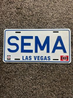 SEMA SHOW 2005 License Plate